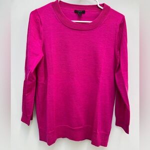 EUC J. Crew Crew Neck Fuchsia Sweater